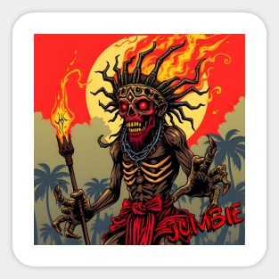 JUMBIE – FULL COLOUR – FETERS AND LIMERS – CARIBBEAN FOLKLORE EVENT DJ GEAR Sticker
